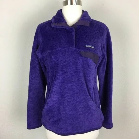 Patagonia Women's Synchilla Pull-Over in Ultra Violet Purple - Picture 3 of 8